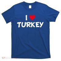 Heart I Love Turkey Cool Gift T-Shirt thumb 0
