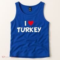 Heart I Love Turkey Cool Gift Tank Top thumb 2