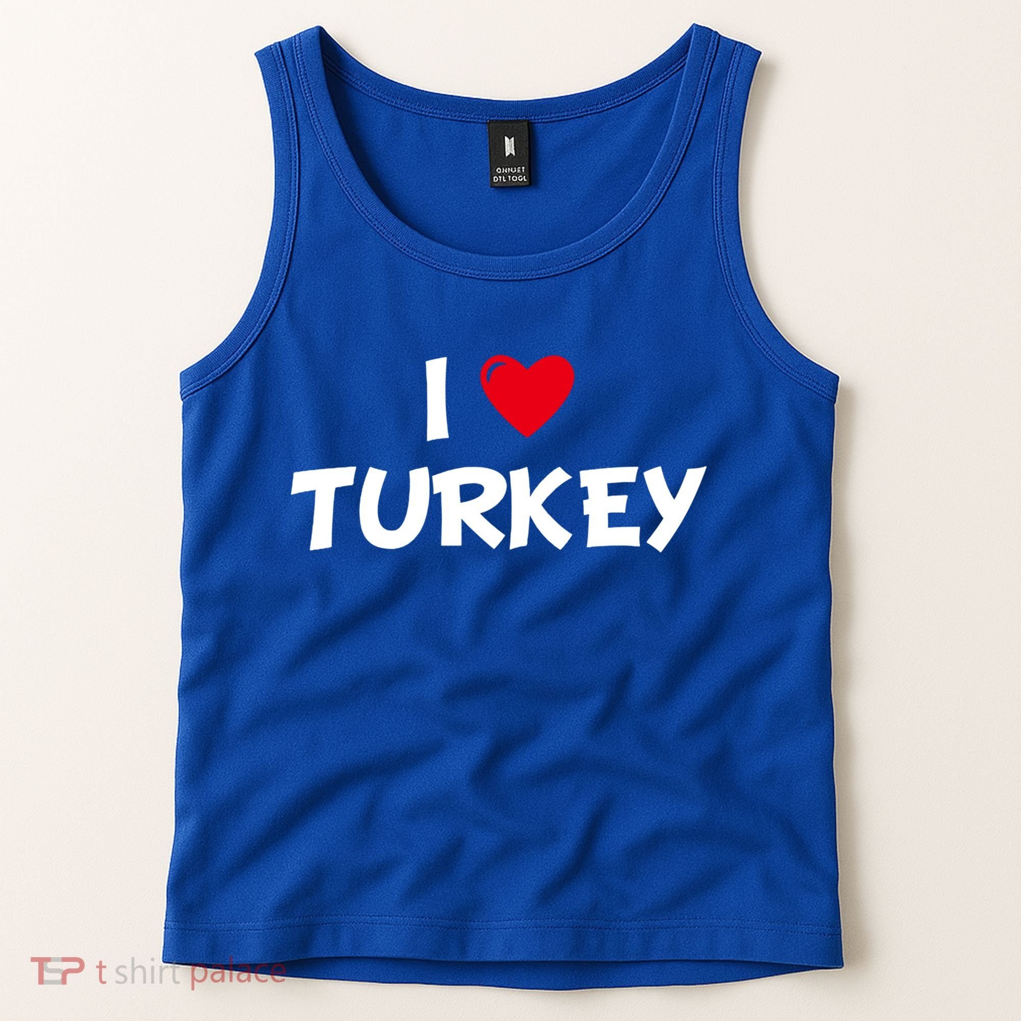 Heart I Love Turkey Cool Gift Tank Top