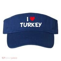 Heart I Love Turkey Cool Gift Visor thumb 0