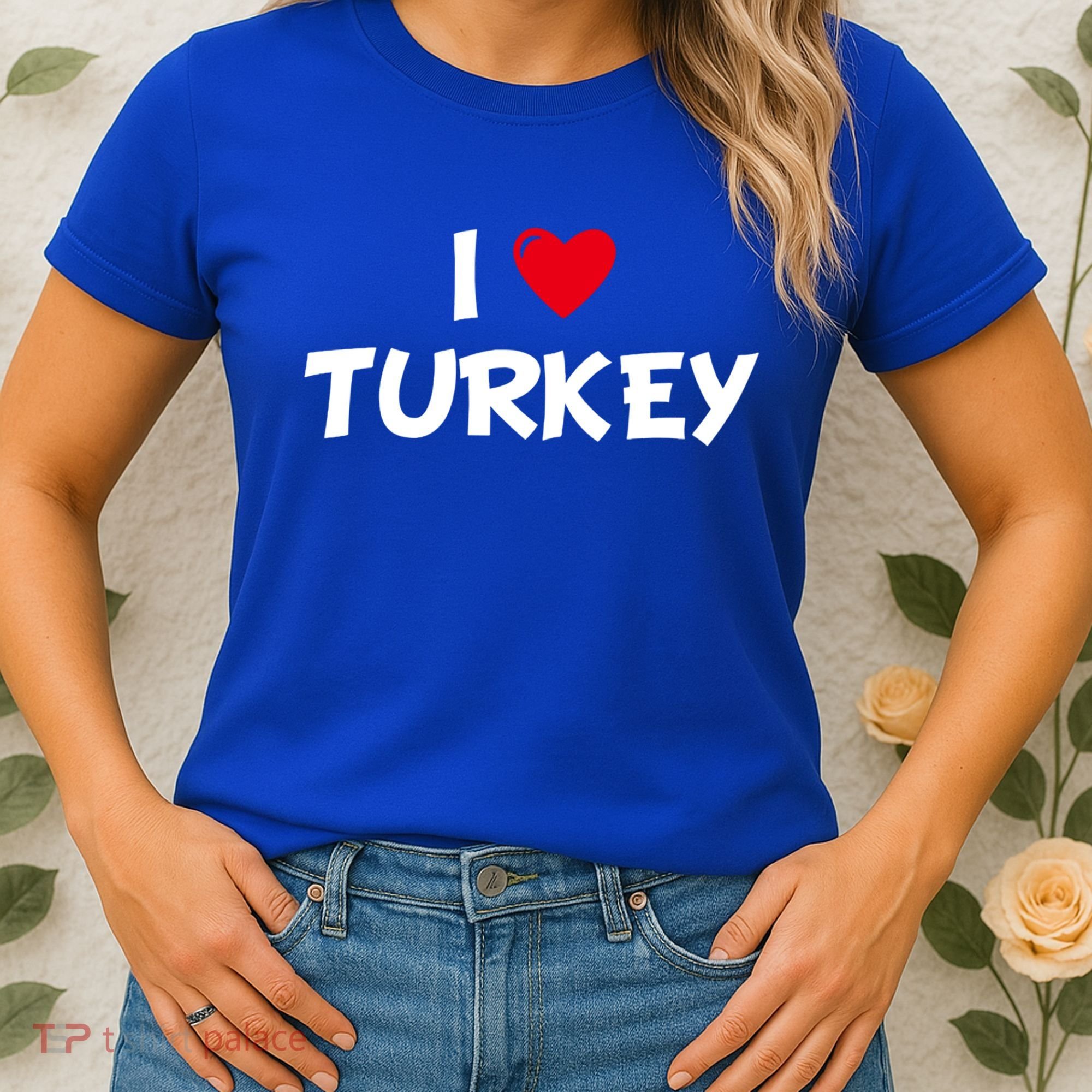 Heart I Love Turkey Cool Gift Women's T-Shirt