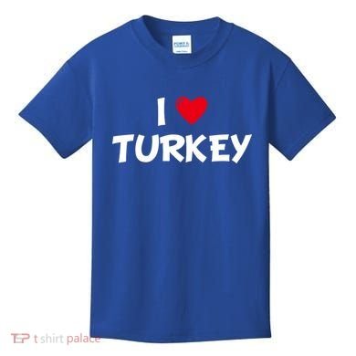 Heart I Love Turkey Cool Gift Kids T-Shirt