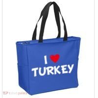 Heart I Love Turkey Cool Gift Tote Bag thumb 2