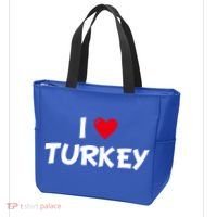 Heart I Love Turkey Cool Gift Tote Bag thumb 3
