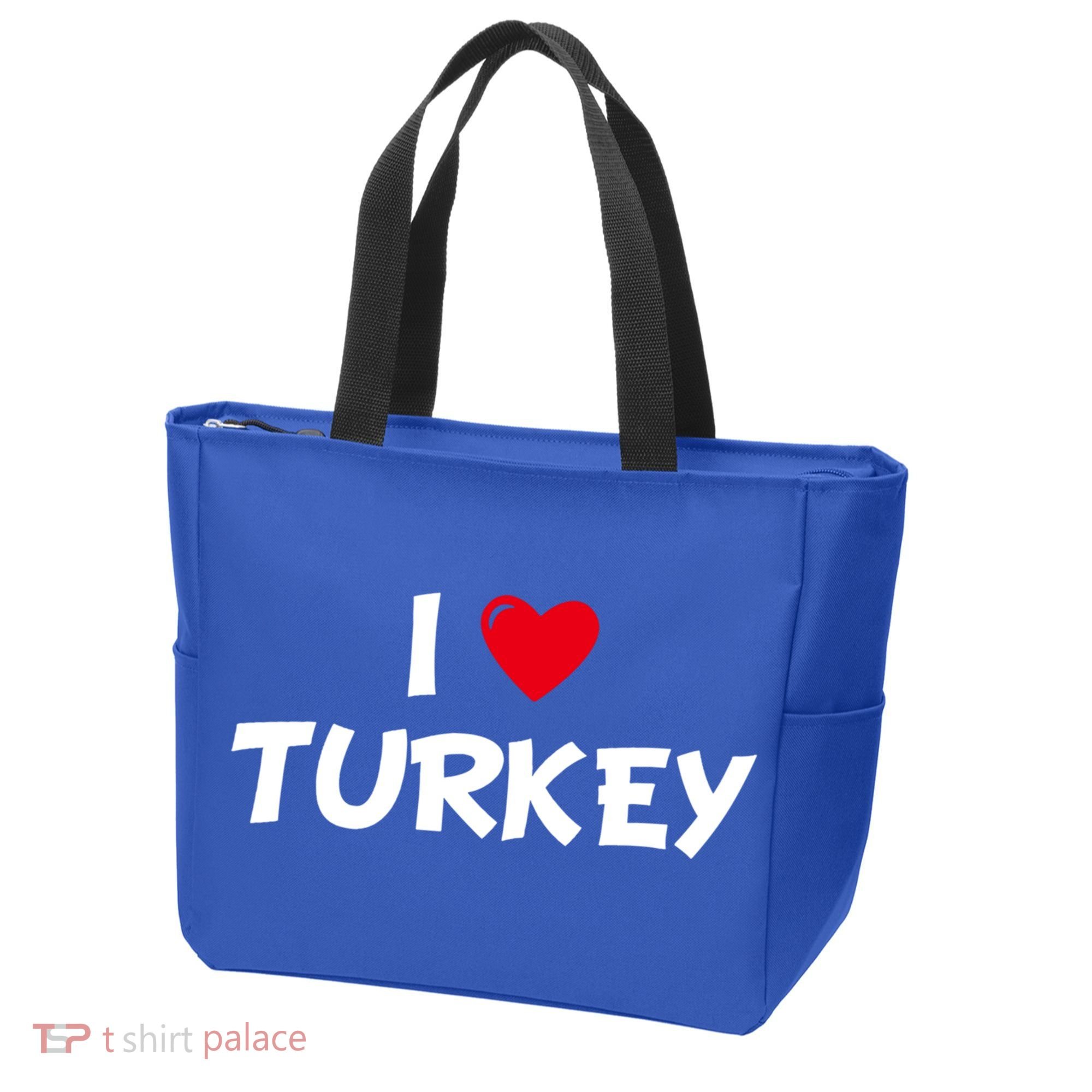 Heart I Love Turkey Cool Gift Tote Bag