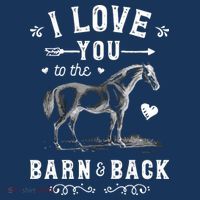 Horse I Love You To The Barn And Back Horseback Riding T-Shirt thumb 7