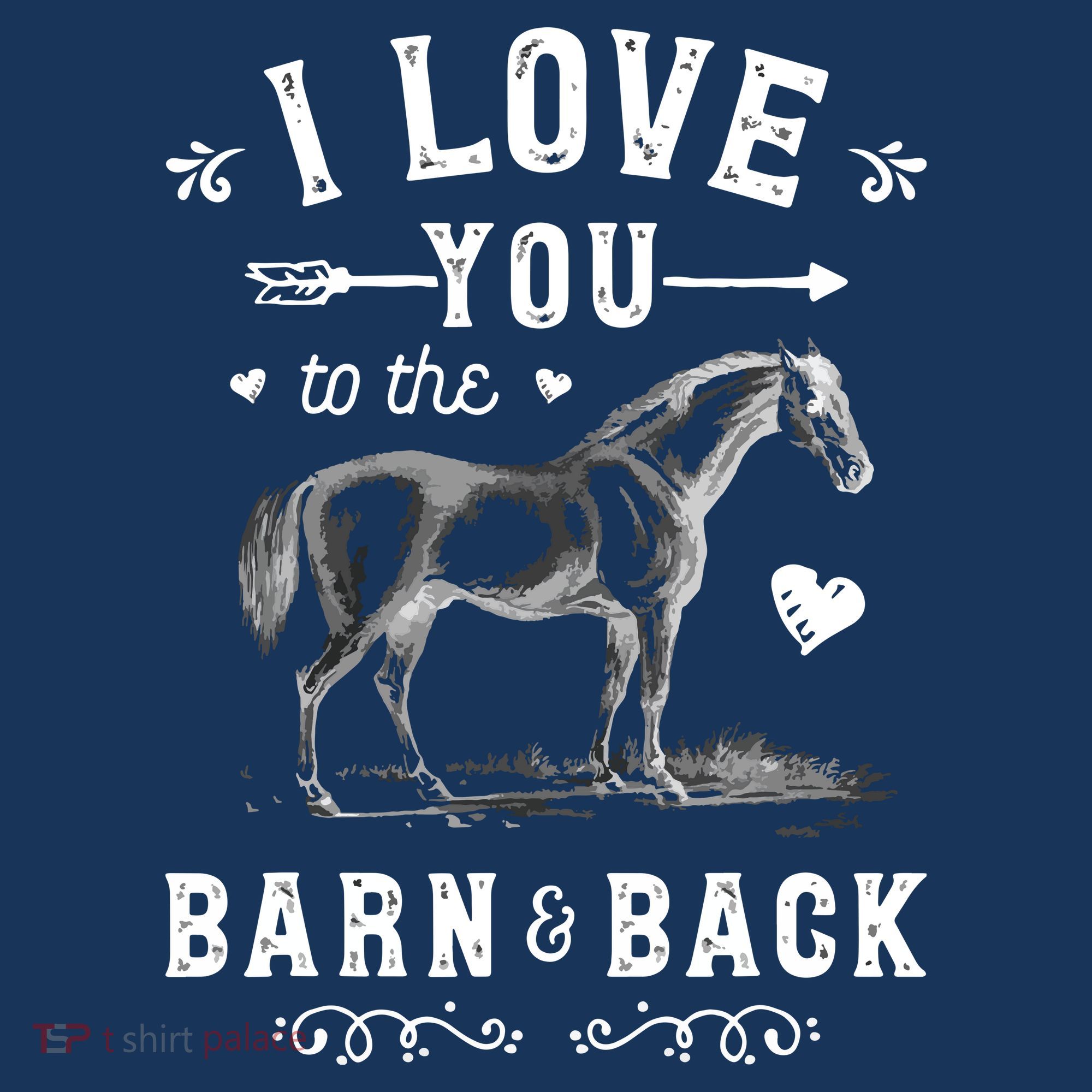 Horse I Love You To The Barn And Back Horseback Riding Women's Hoodie