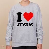 Heart I Love Jesus Women's Sweatshirt thumb 0