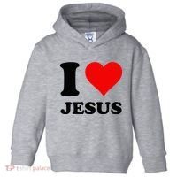 Heart I Love Jesus Toddler Hoodie thumb 0