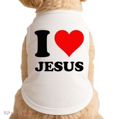 Heart I Love Jesus Doggie Tank