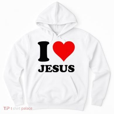 Heart I Love Jesus Hoodie