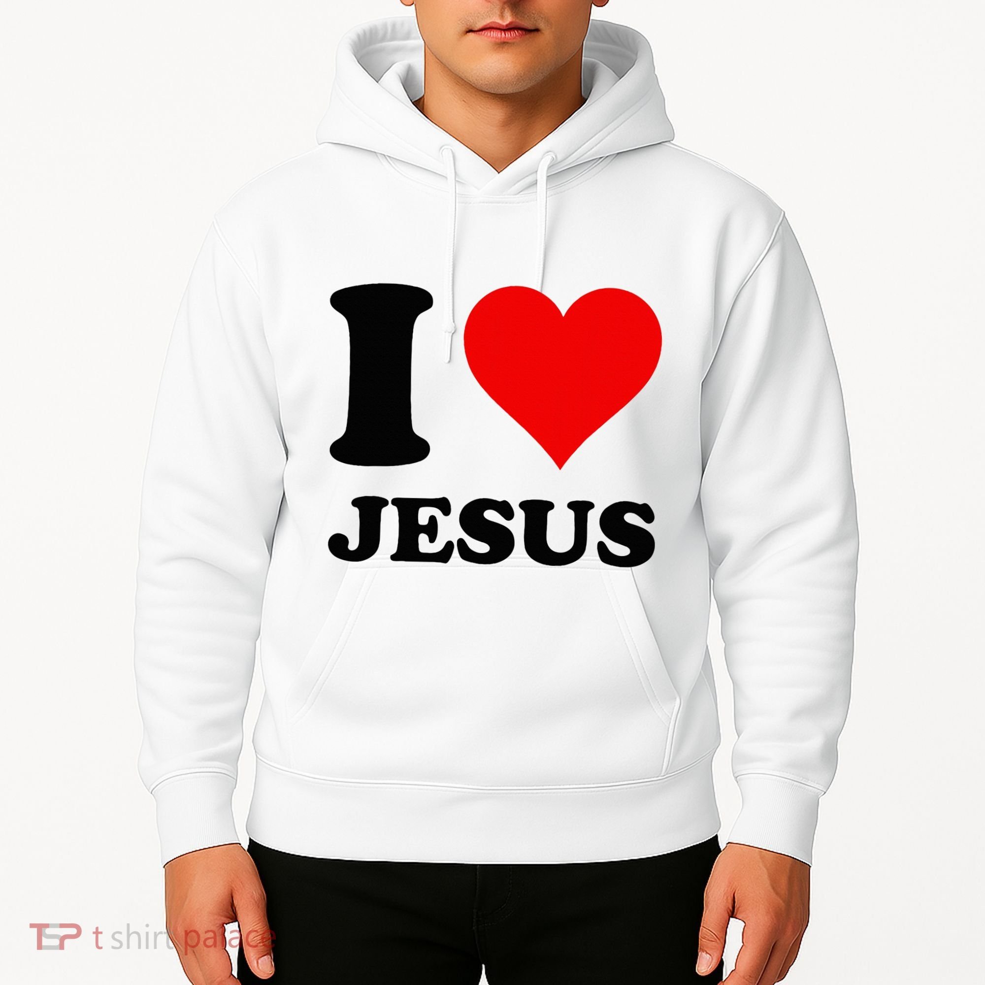 Heart I Love Jesus Hoodie