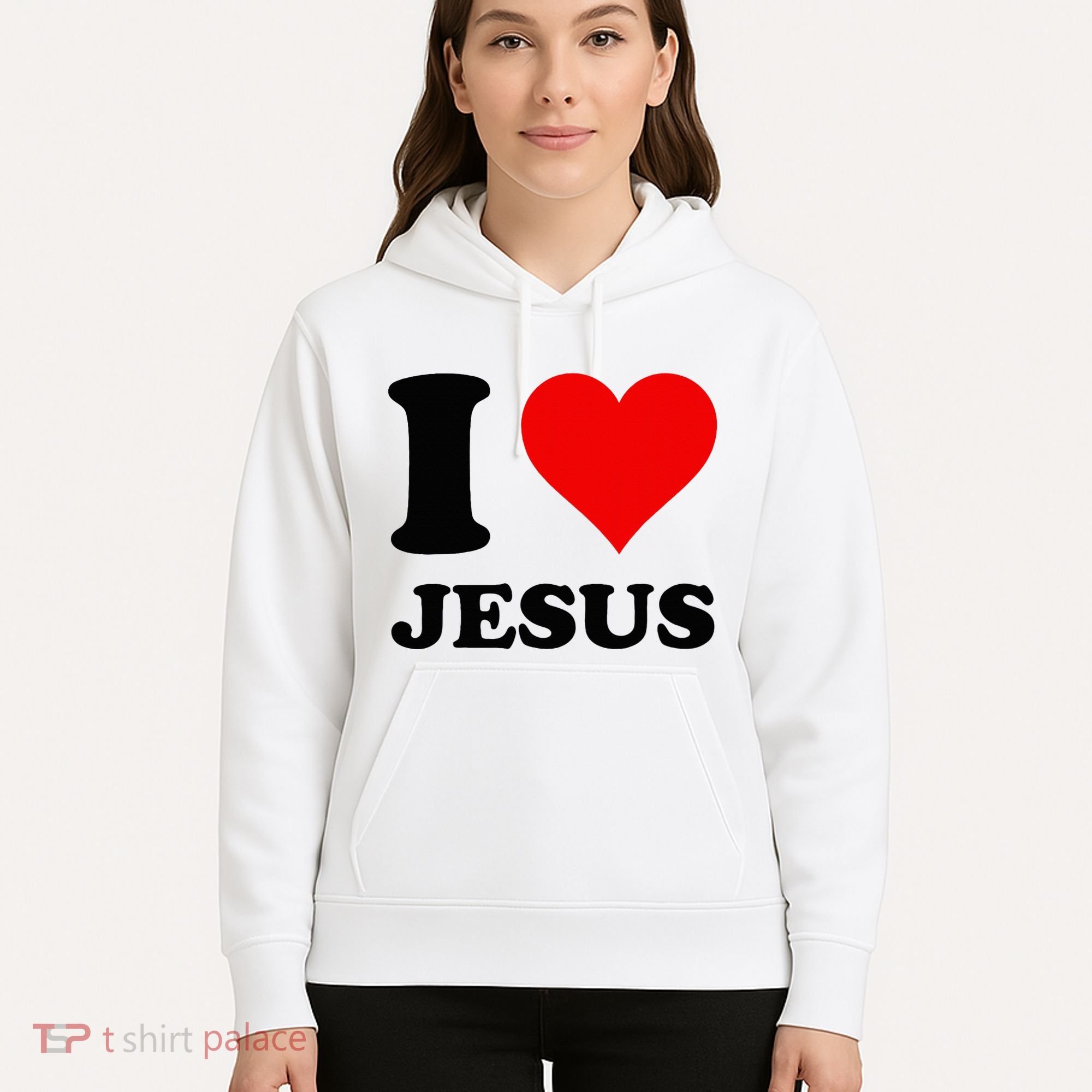 Heart I Love Jesus Hoodie