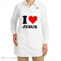 Heart I Love Jesus Apron thumb 2