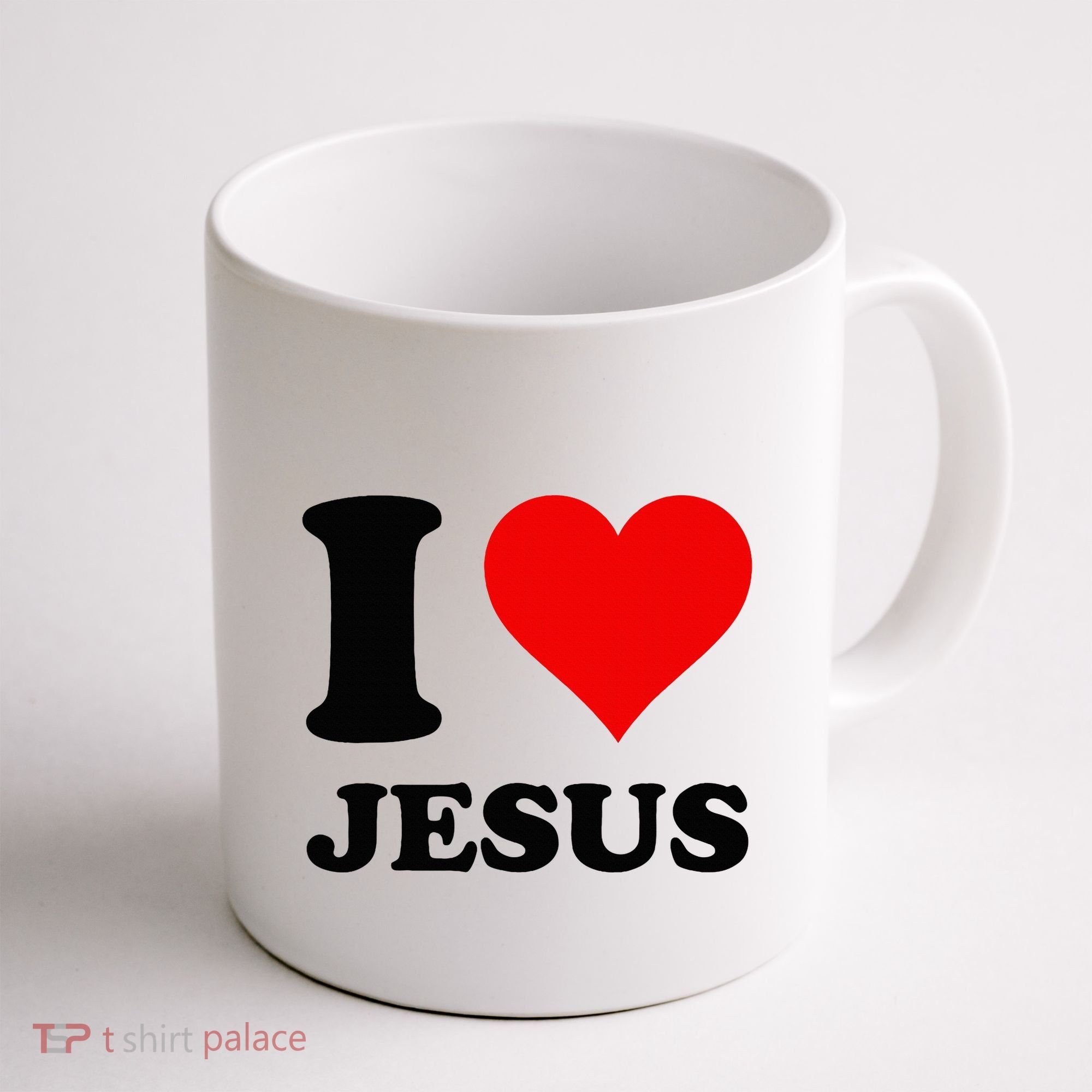 Heart I Love Jesus Coffee Mug