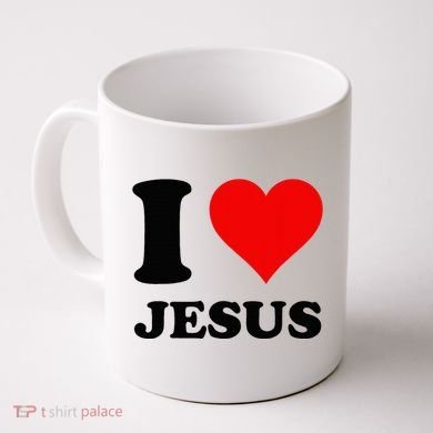 Heart I Love Jesus Coffee Mug