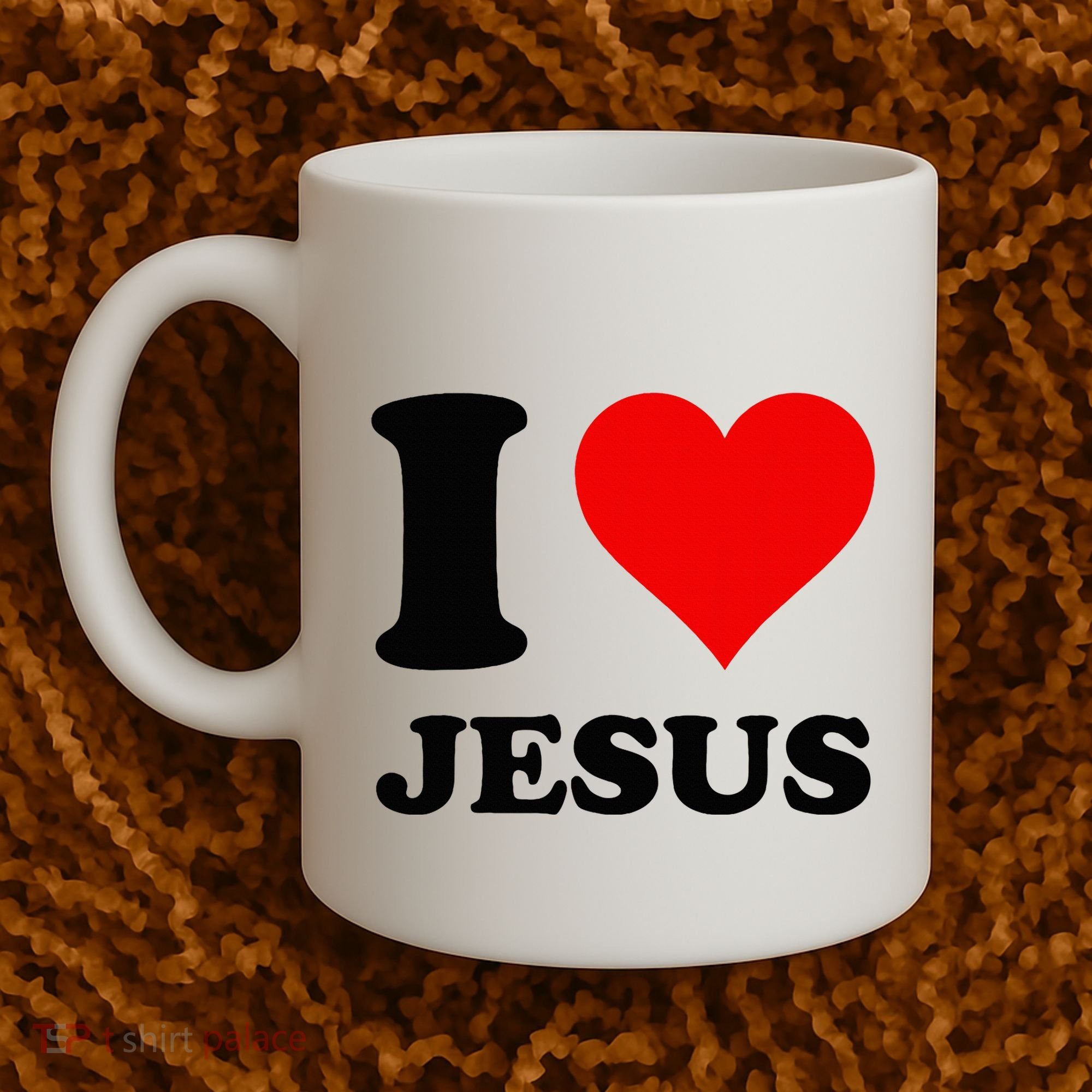 Heart I Love Jesus Coffee Mug