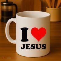 Heart I Love Jesus Coffee Mug thumb 4