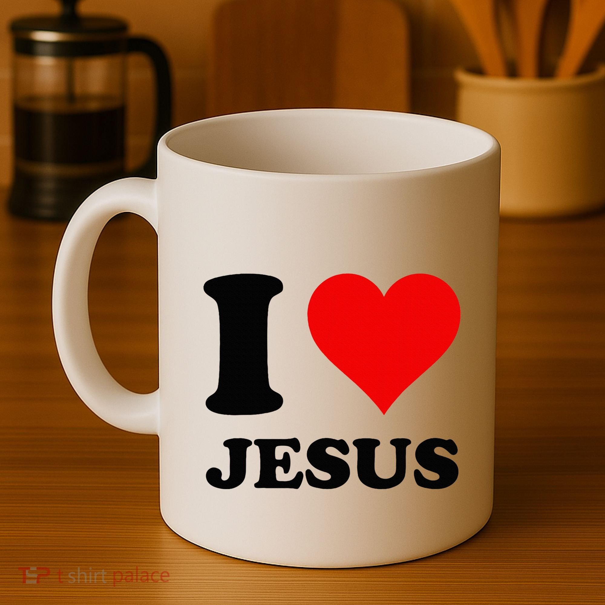 Heart I Love Jesus Coffee Mug