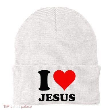 Heart I Love Jesus Beanie