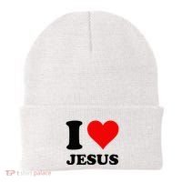 Heart I Love Jesus Beanie thumb 0