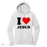 Heart I Love Jesus Women's Hoodie thumb 0
