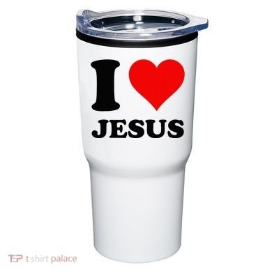 Heart I Love Jesus Tumbler