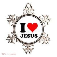 Heart I Love Jesus Ornament thumb 0