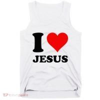 Heart I Love Jesus Tank Top thumb 0