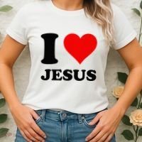 Heart I Love Jesus Women's T-Shirt thumb 2