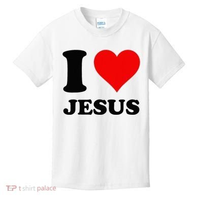 Heart I Love Jesus Kids T-Shirt