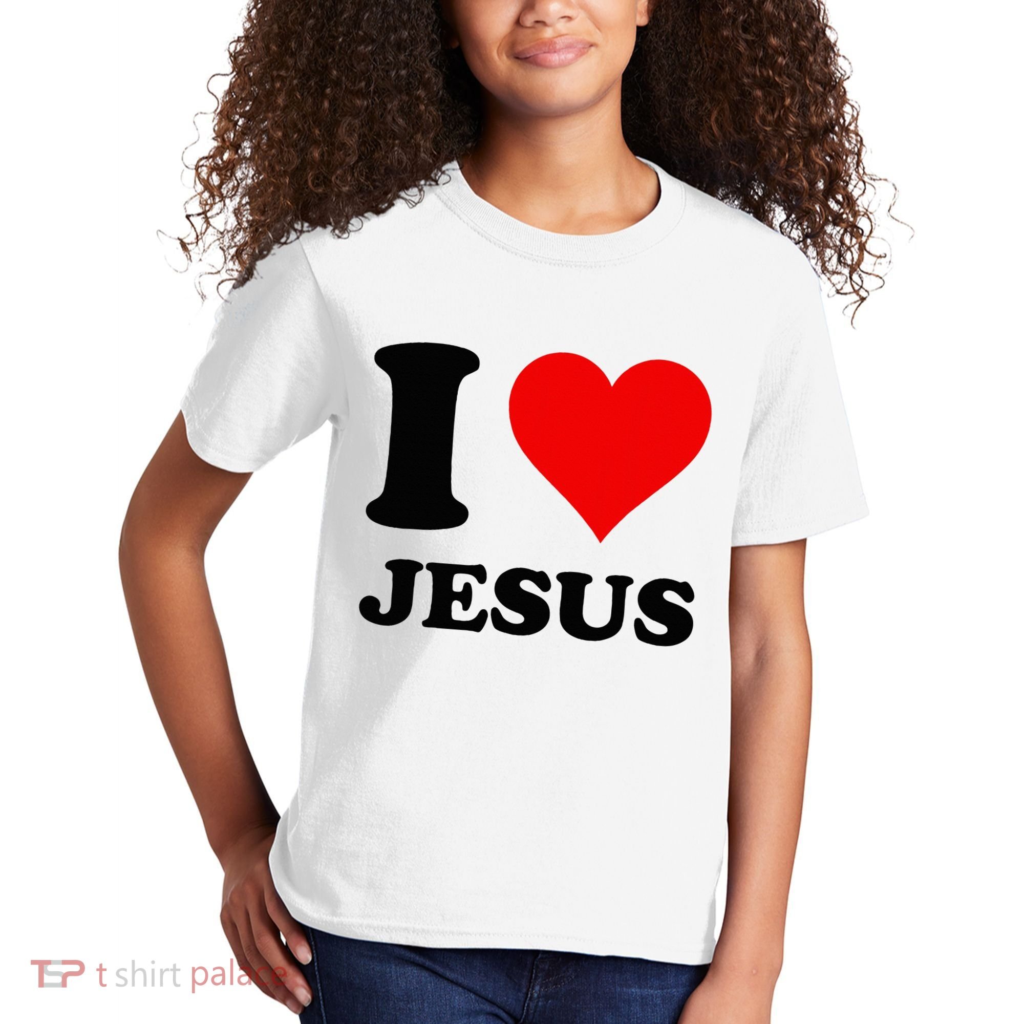 Heart I Love Jesus Kids T-Shirt