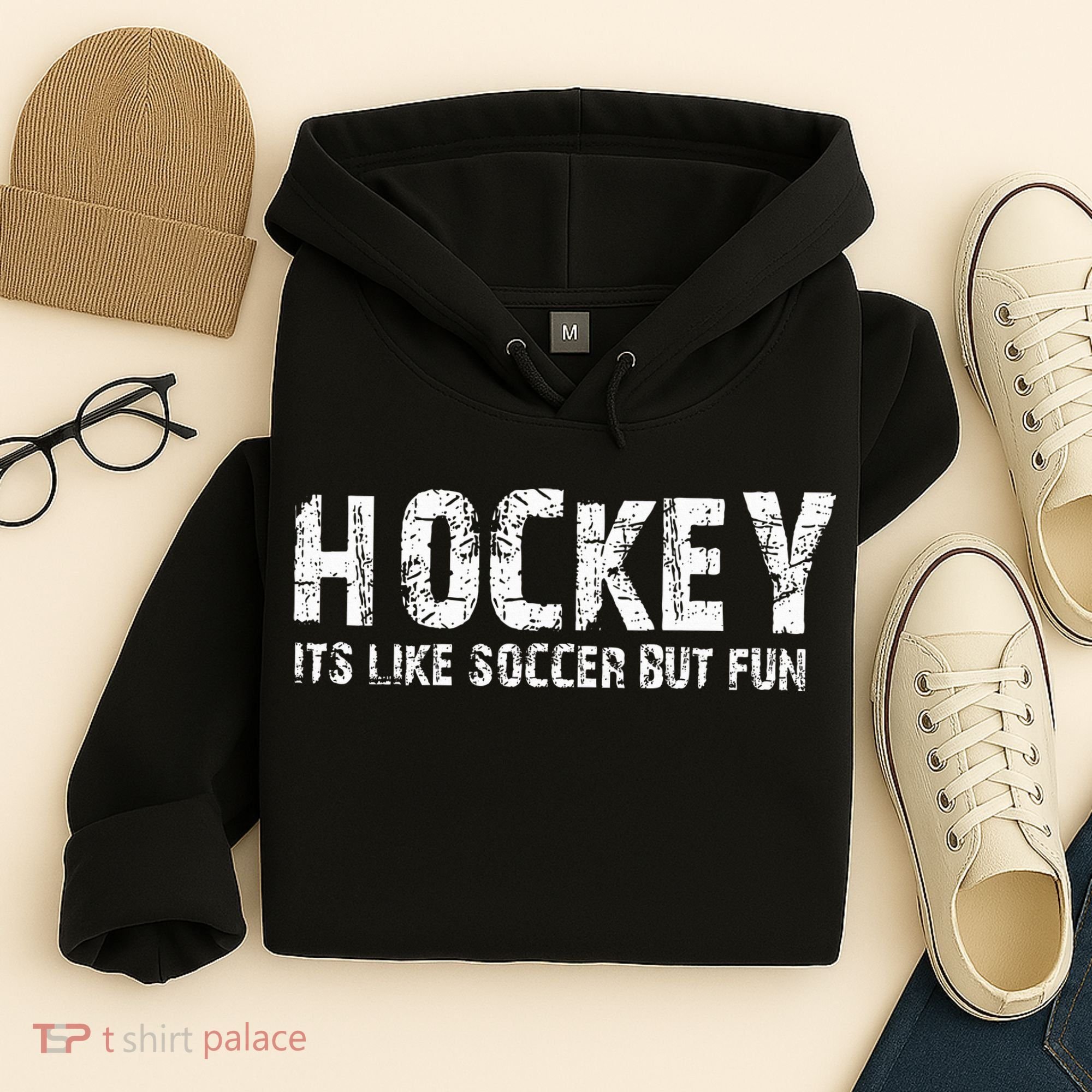 Hockey ItS Like Soccer But Fun Hoodie