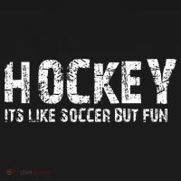 Hockey ItS Like Soccer But Fun Apron thumb 3