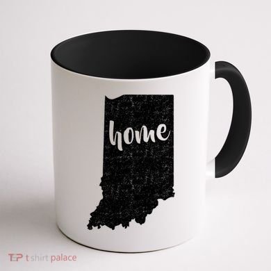 Indiana Home State Coffee Mug back