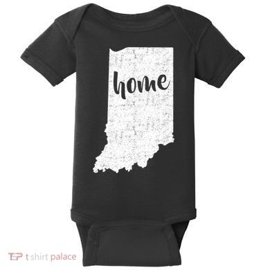 Indiana Home State Baby Bodysuit