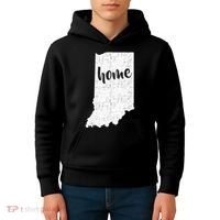 Indiana Home State Kids Hoodie thumb 4