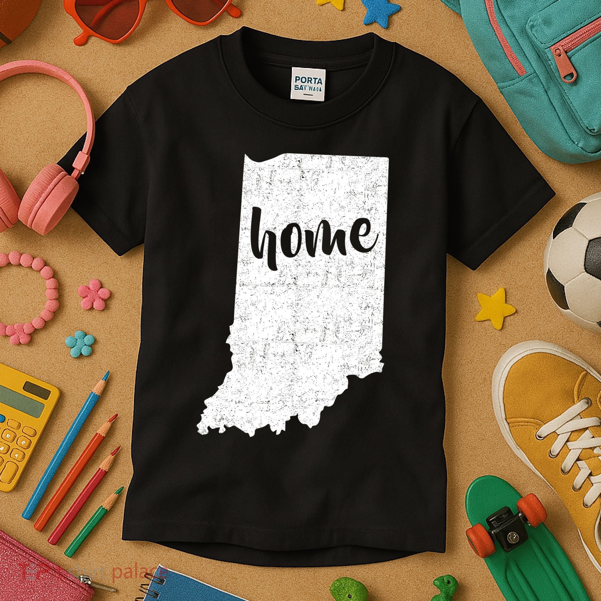 Indiana Home State Kids T-Shirt