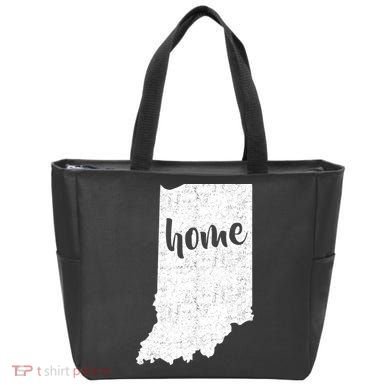 Indiana Home State Tote Bag