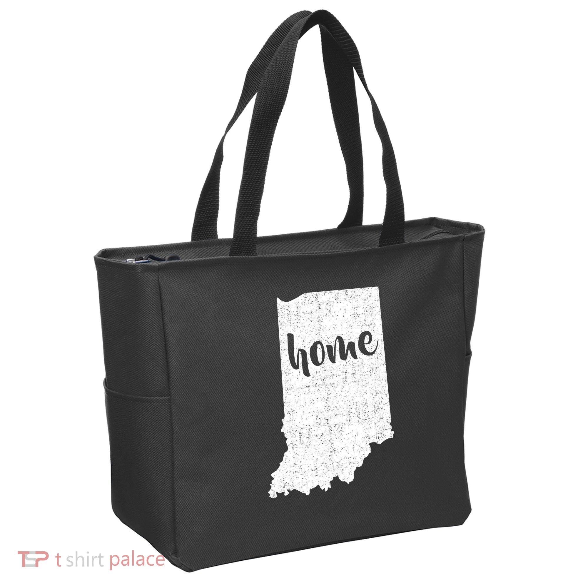Indiana Home State Tote Bag
