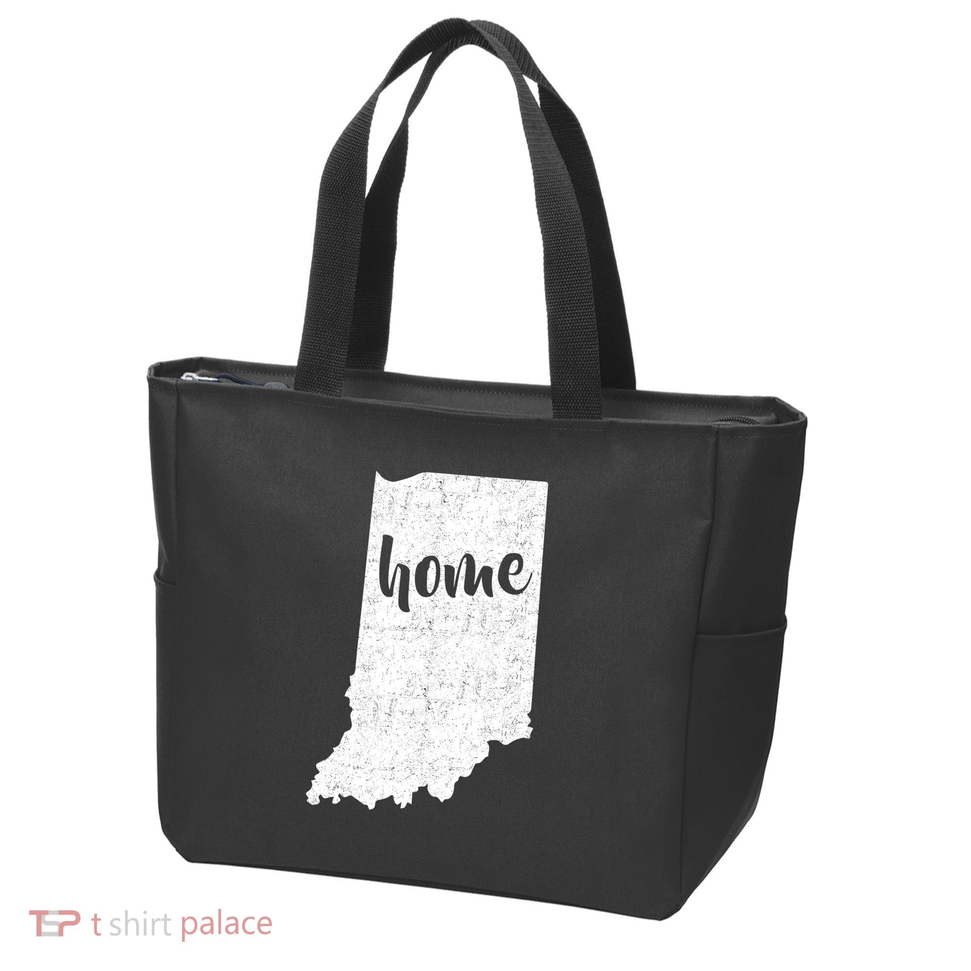Indiana Home State Tote Bag