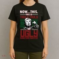 Hillary Now This Is Truly An Ugly Christmas Sweater T-Shirt thumb 4