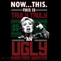 Hillary Now This Is Truly An Ugly Christmas Sweater Mousepad thumb 1