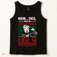 Hillary Now This Is Truly An Ugly Christmas Sweater Tank Top thumb 2