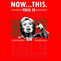 Hillary Now This Is Truly An Ugly Christmas Sweater Santa Hat thumb 1