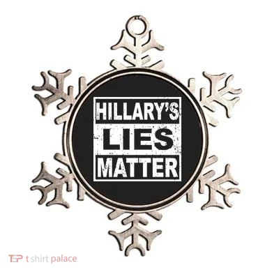 Hillary's Lies Matter Ornament