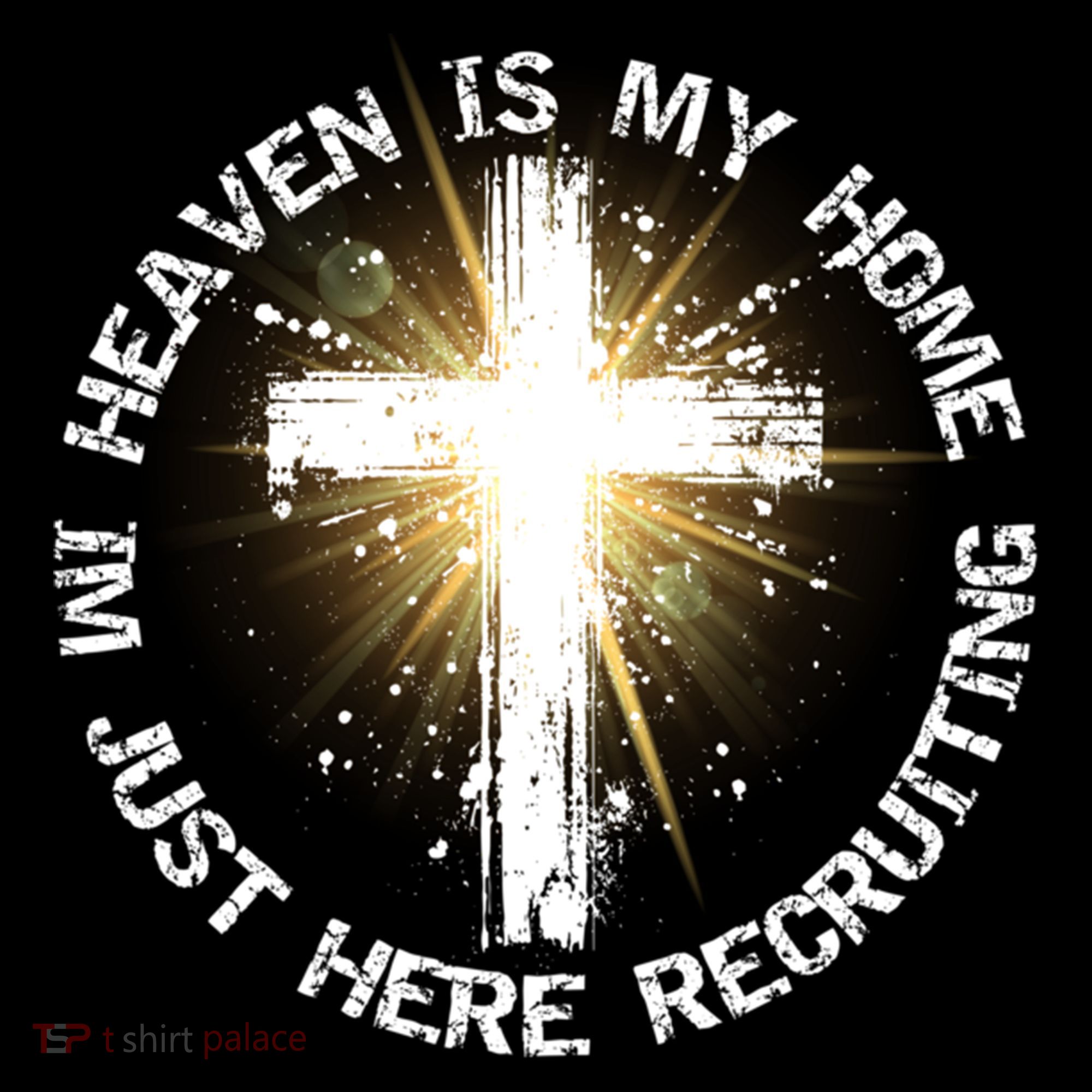 Heaven Is My Home Im Just Here Recruiting Funny Christian Great Gift Coffee Mug