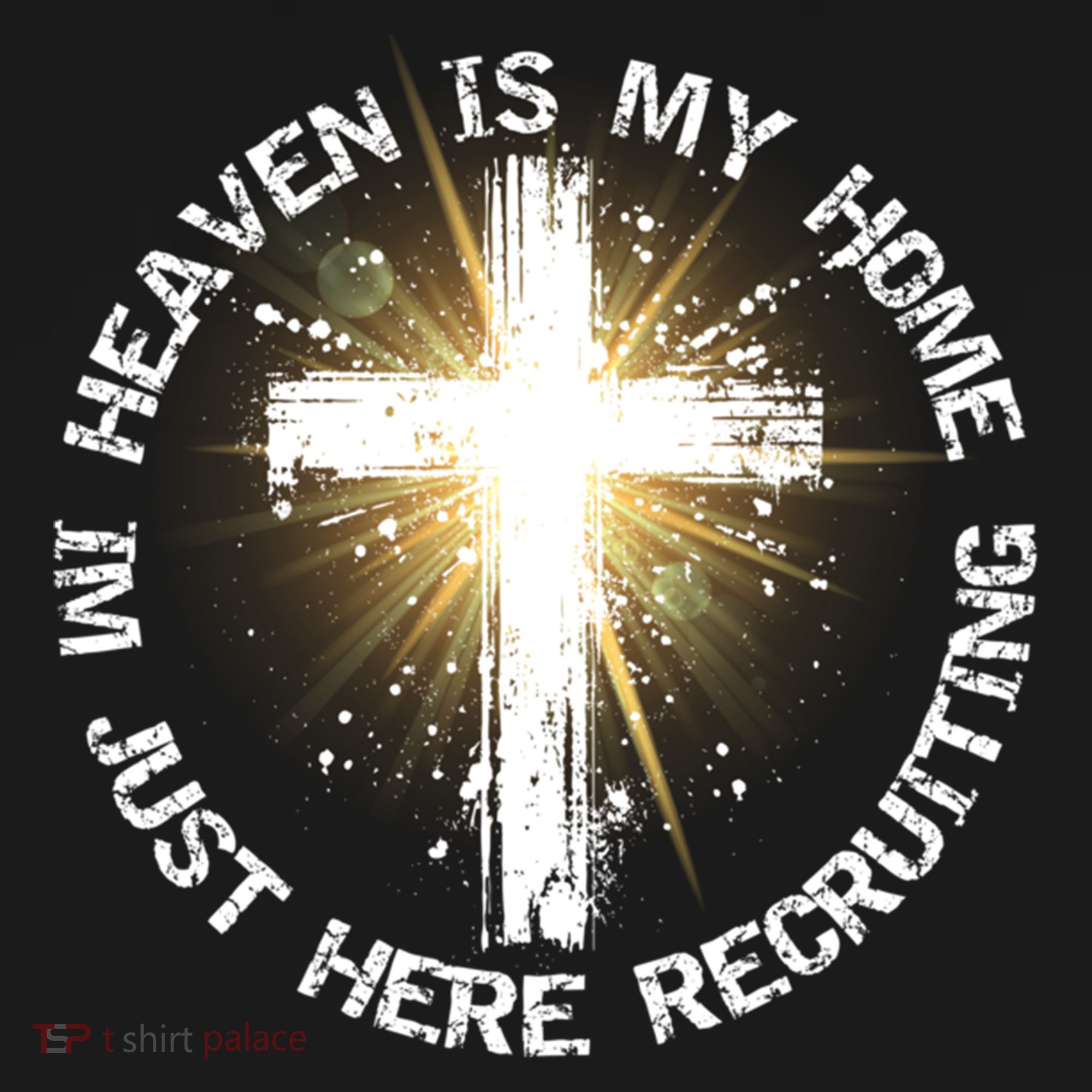 Heaven Is My Home Im Just Here Recruiting Funny Christian Great Gift Women's Hoodie