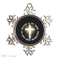 Heaven Is My Home Im Just Here Recruiting Funny Christian Great Gift Ornament thumb 0