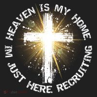 Heaven Is My Home Im Just Here Recruiting Funny Christian Great Gift Hat thumb 2